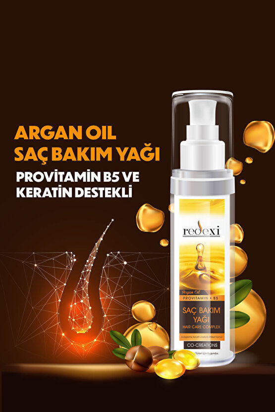 Hair Care Comlex Saç Bakım Kompleksi Argan Yağı Keratin Bitkisel Formül Yoğun Onarıcı Maske 75 Ml