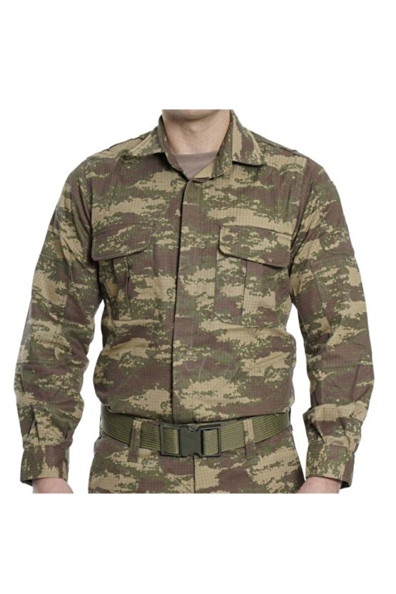 Kara Kuvvetleri Kamuflaj Renk Uzun Kollu Gomlek Long Sleeve Camouflage