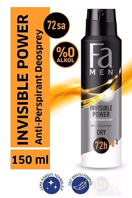 Fa Deodorant Men Invisible Power 150ml