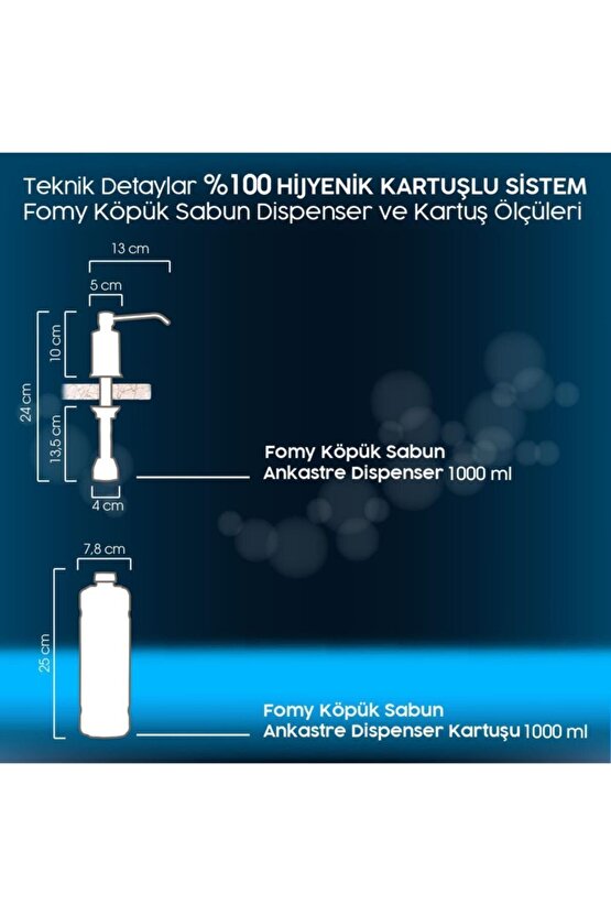 Classic Köpük Sabun El Yüz Vücut Ankastre 1000 ml