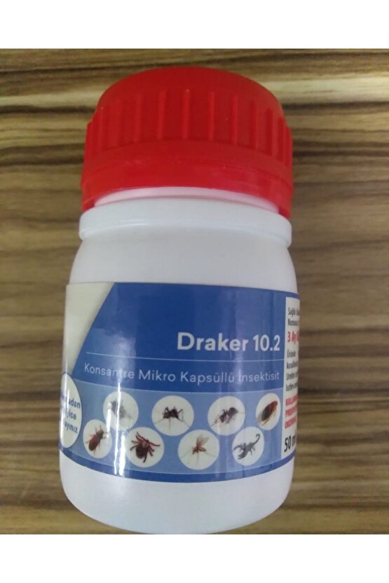 Draker 10.2 Kokusuz 50 ml Orijinal Ürün Kene Akrep Karınca Pire Hamamböceği Ilacı