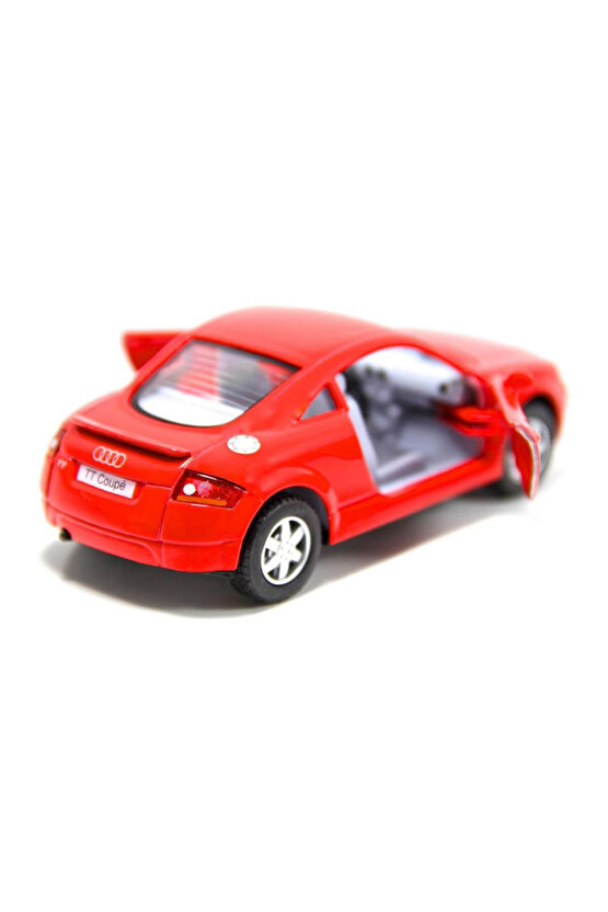Audi Tt Coupe Kırmızı 1:32 Metal Çek Bırak Araba (Kinsmart) 