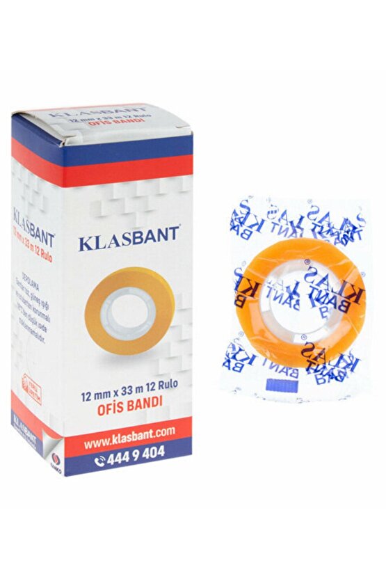 Klasbant Selefon Bant 12mmx33mt S9381 12 Adet