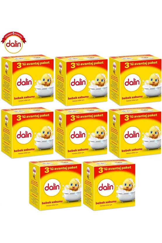 Bebek Sabunu 100Gr 24 Lü Set Hassas Ciltler İçin Kutu (8Pk*3)