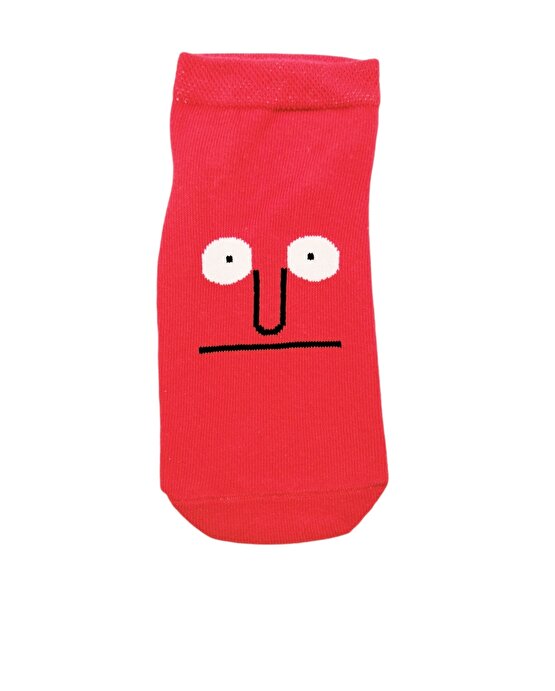 7li  Renkli Emoji Desenli Patik(Kısa) Çorap Seti