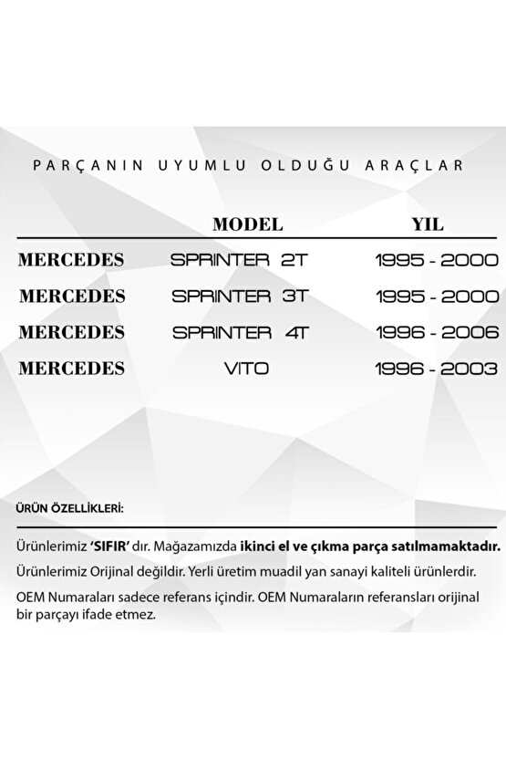 Mercedes Sprinter , Vito Için Enjektör Boruları - 4lü Set