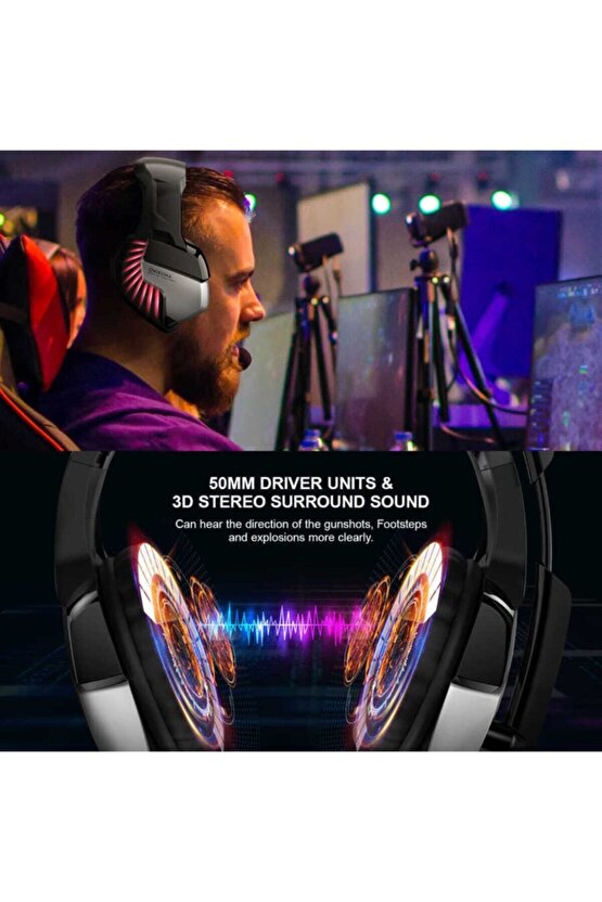 K5 Pro Profesyonel Kulak Üstü Oyuncu Kulaklığı
