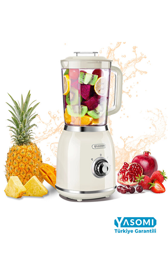 Yasomi Yasomi BL020 Smoothie Sürahi Blender Bej 300W (Yasomi Türkiye Garantili )