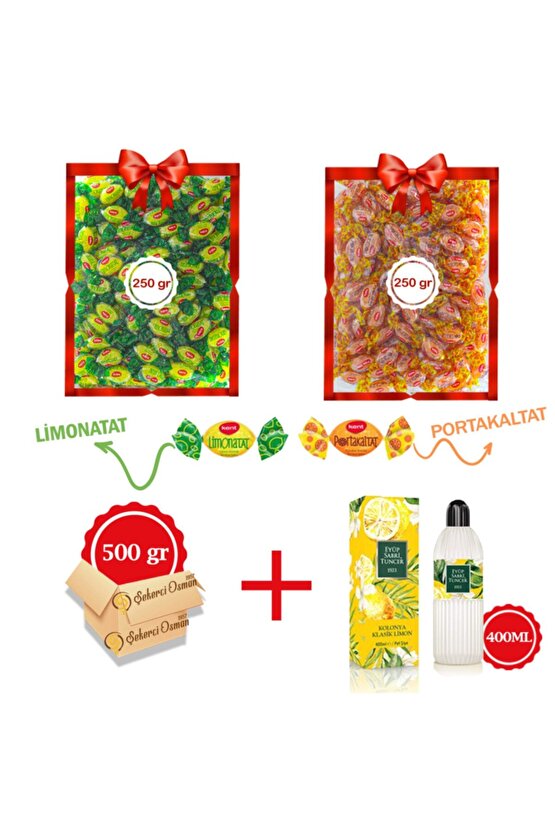 Avantajlı Paket- 2 X 250 gr Kolonya- Limonatat 250 Gr- Portakaltat 250 Gr-400 ml Est