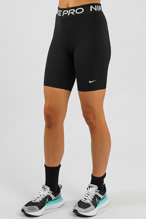 Pro 365 Womens Shorts Tights 8 inch Siyah Tayt Şort