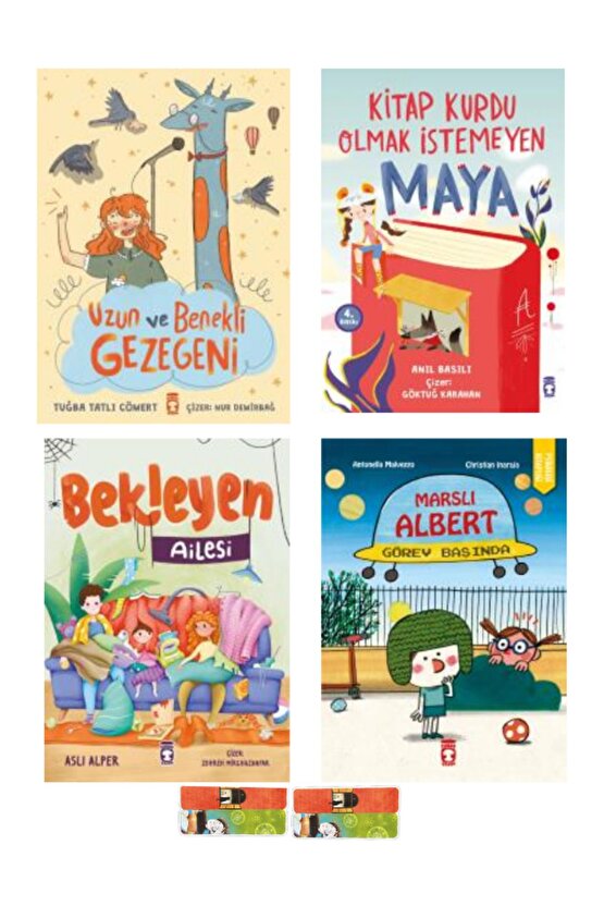 1.2.sınıf-Uzun veBenekli Gezegeni,Bekleyen Ailesi,Marslı Albert Görev Başında,Kitap Kurdu Olmak Maya