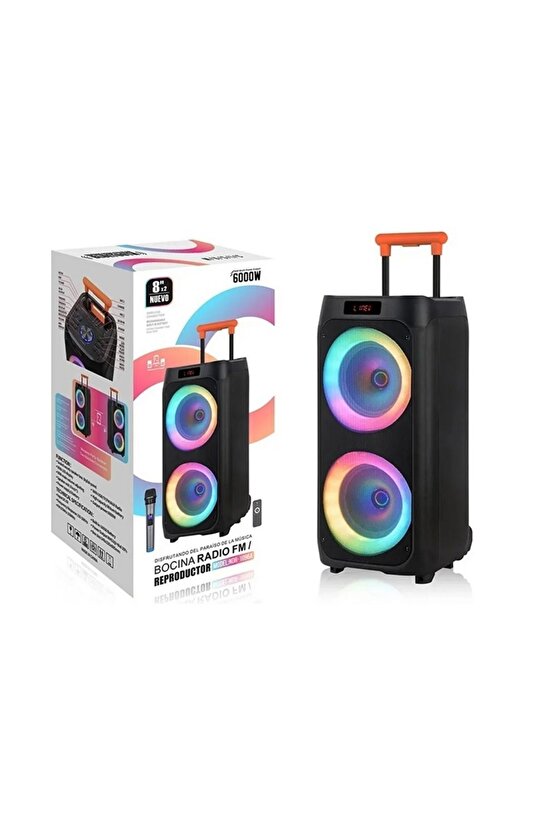 NDR-1096 BÜYÜK BOY BLUETOOTH HOPARLÖR KABLOSUZ TEKERLEKLİ TAŞINABİLİR KABLOSUZ SPEAKER TOPLANTI ANFİ