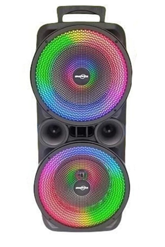 Mikrofonlu Bluetooth Hoparlör Toplantı Parti Eğlence Led Işıklı Sd Kart Fm Usb Girişli Speaker