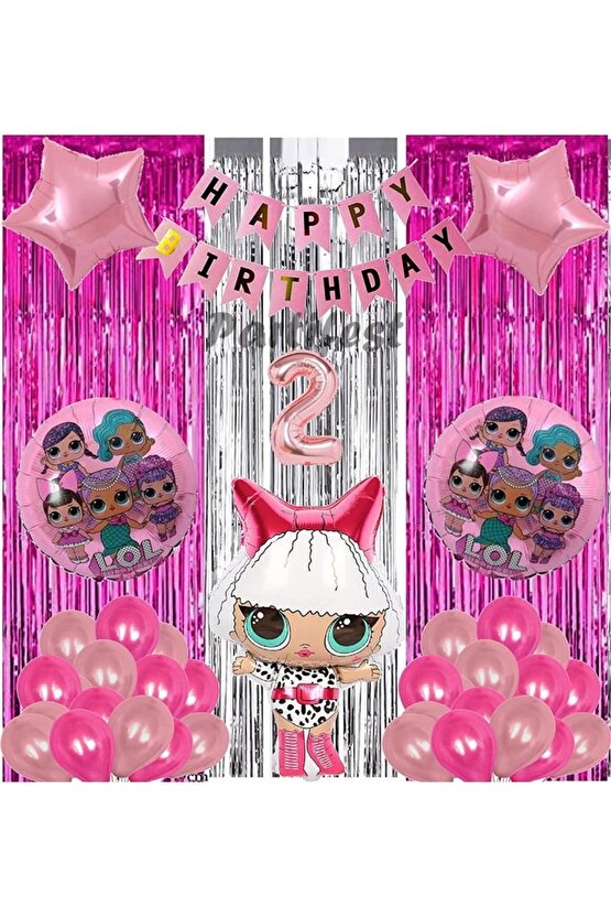Diva Lol Surprise 2 Yaş Balon Seti Lol Bebek Balon Seti Lol Doğum Günü Parti Seti