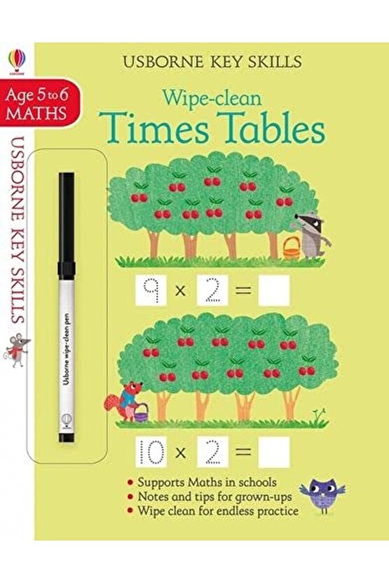 Wipe-clean Times Tables 5-6  Holly Bathie   9781474922395