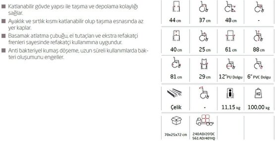 Golfi-8 Alüminyum Transfer Sandalyesi