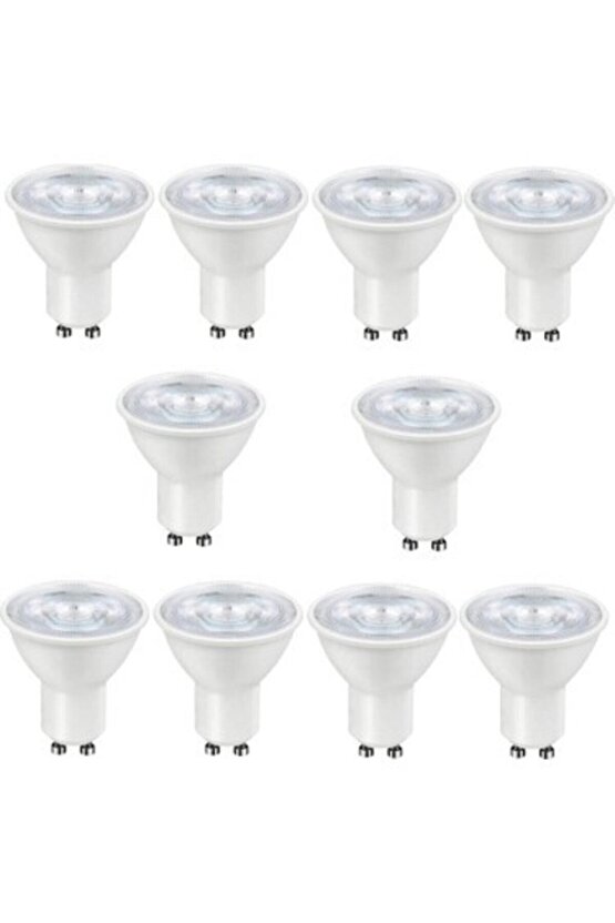 10 Adet 7 W Beyaz Işık 1. Sınıf Gu10 Duy Led Ampul - 6500 Kelvin