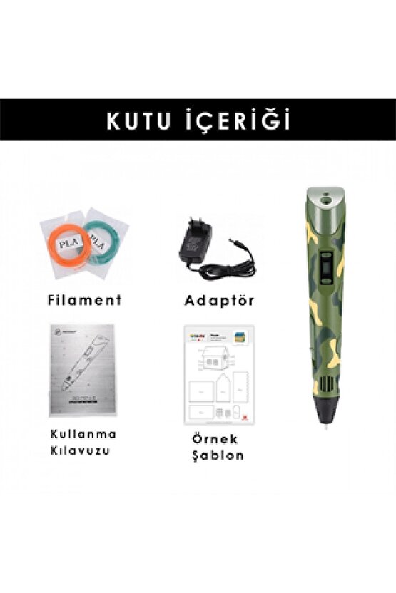 Pen 3 Boyutlu Kalem - Mavi