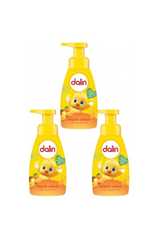 Köpük Sabun Mango ve Portakal Kokulu 200 ml X 3 Adet