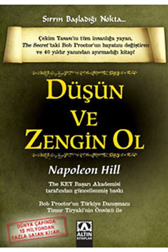 Düşün Ve Zengin Ol - Başarının Anahtarları, Napoleon Hill (2 KİTAP)