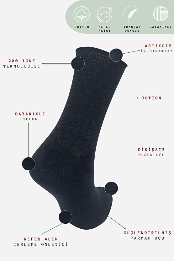 Coton Dikişsiz Lastiksiz Roll-top Yazlık Sıkmayan 2 li Paket Uzun Kadın Çorap Seti