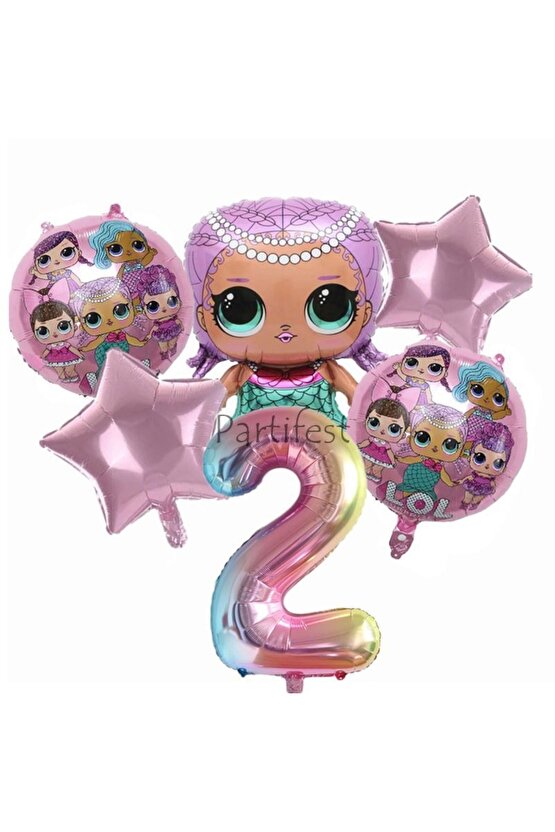 Lol Surprise 2 Yaş Balon Seti Lol Bebek Balon Seti Lol Doğum Günü Parti Seti
