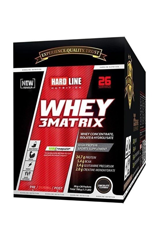 Whey 3 Matrıx Protein Tozu 780 gr 30*26 Chocolate