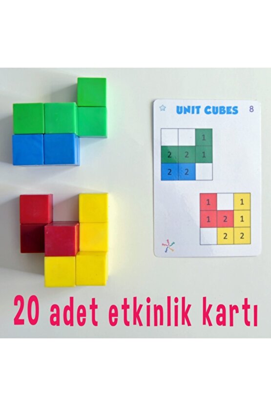 Unit Cubes - Birim Küpler - Matematik Akıl Zeka Beceri Gelişim Eğitici Şekil Mantık Oyunu