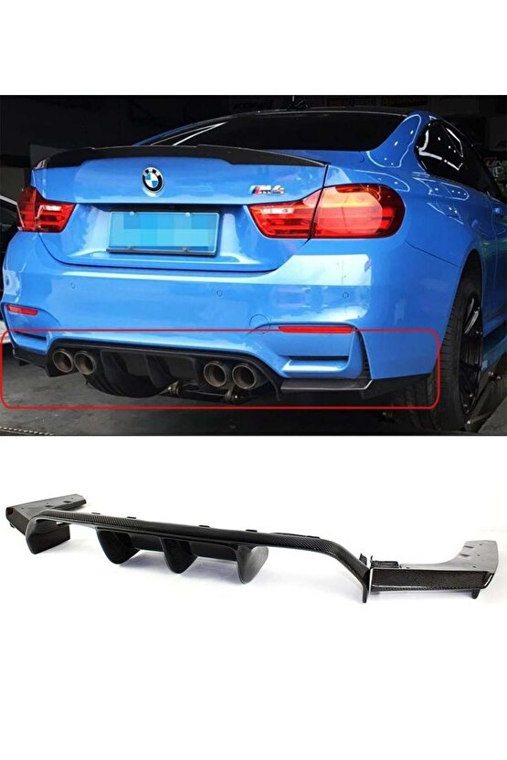 Bmw F30 F80 M3 Vorsteiner Arka Tampon Difüzörü Pianoblack