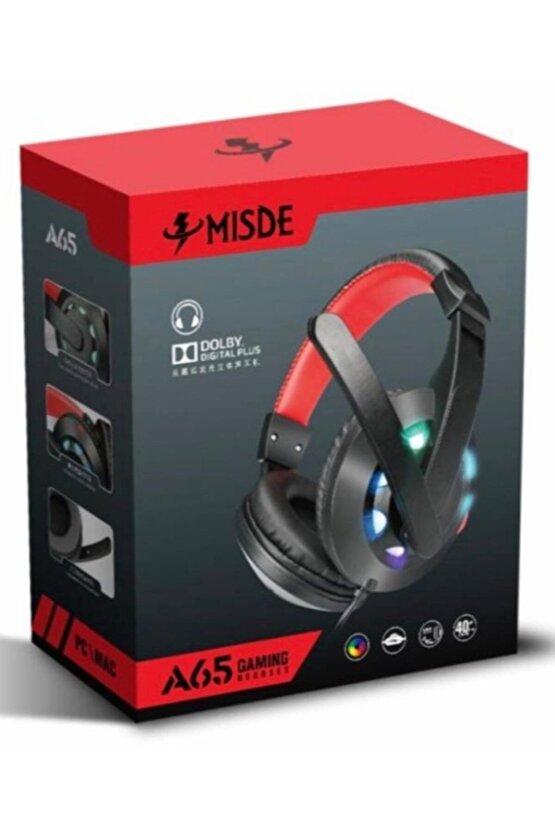 Gaming Headset Mikrofonlu Usb Kulaküstü Kulaklık A65