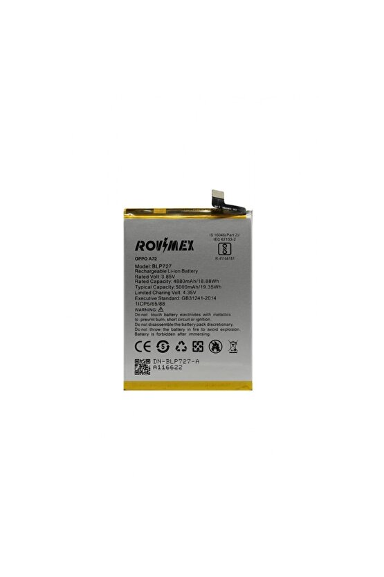 Oppo A72 Rovimex Batarya Pil