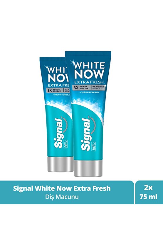 White Now Diş Macunu Extra Fresh Yoğun Ferahlık 75 ml X2 