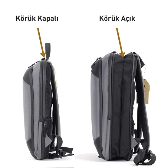 C-Active Körüklü Sırt Çantası 8620 Siyah