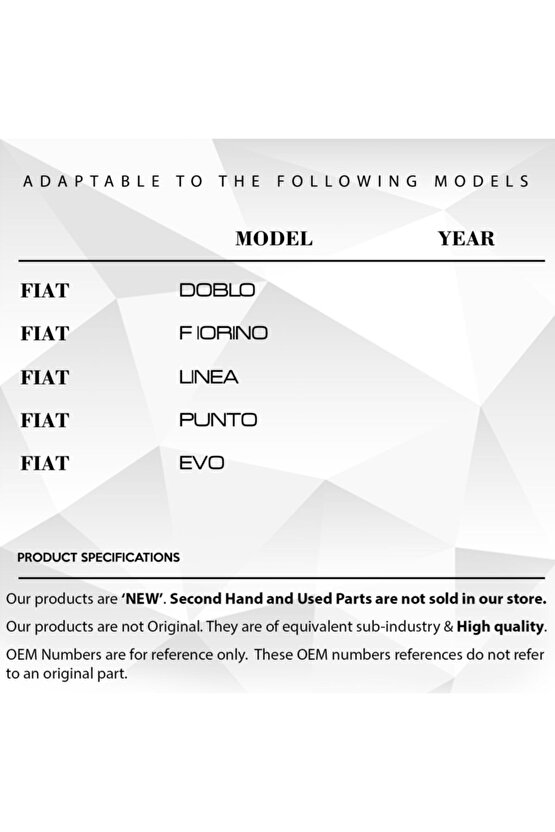 Fiat Doblo, Fiorino,linea,punto,evo Için Koltuk Ayar Kolu