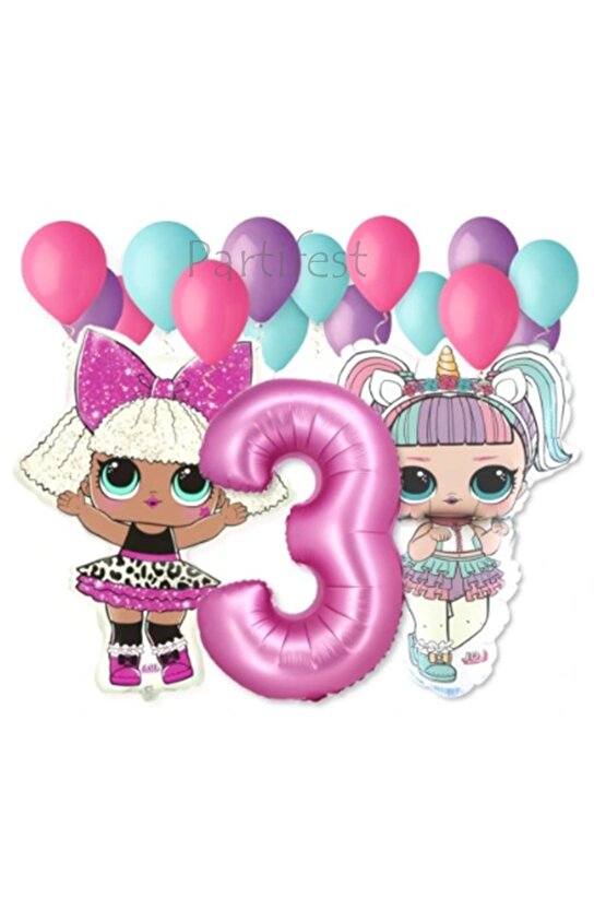 Lol Surprise Balon Seti Lol Bebek 3 Yaş Balon Seti Lol Doğum Günü Parti Seti
