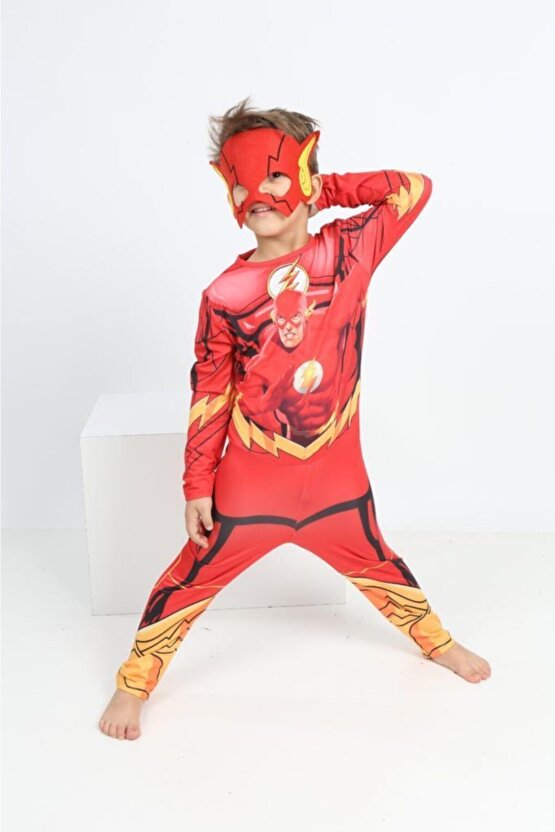 Erkek Çocuk Flash Kostüm