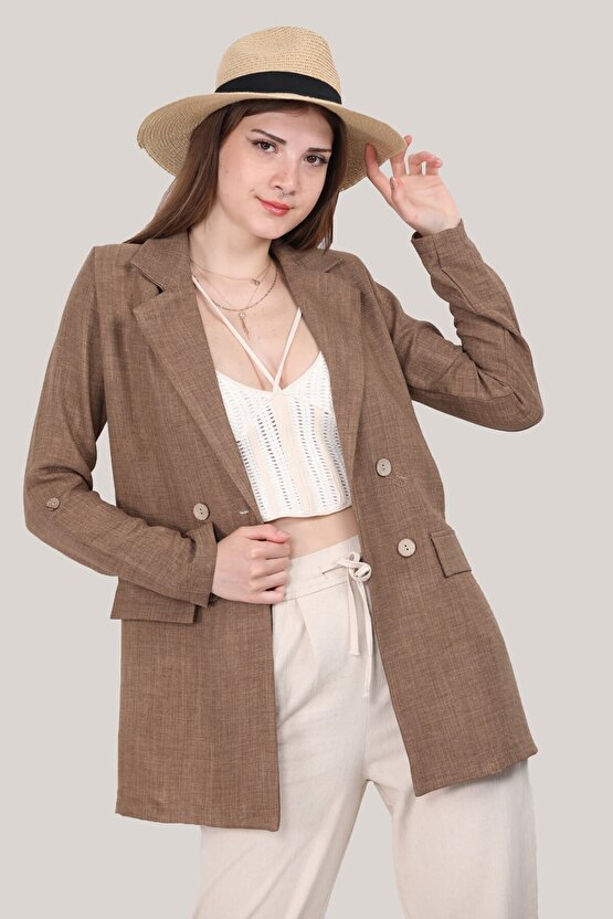Kadın Düğmeli Ceket