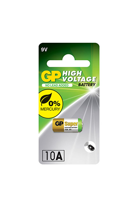 Gp10Ac5 10A 9V Yüksek Voltaj Spesifik Pil Tekli Paket Dia10X21.6