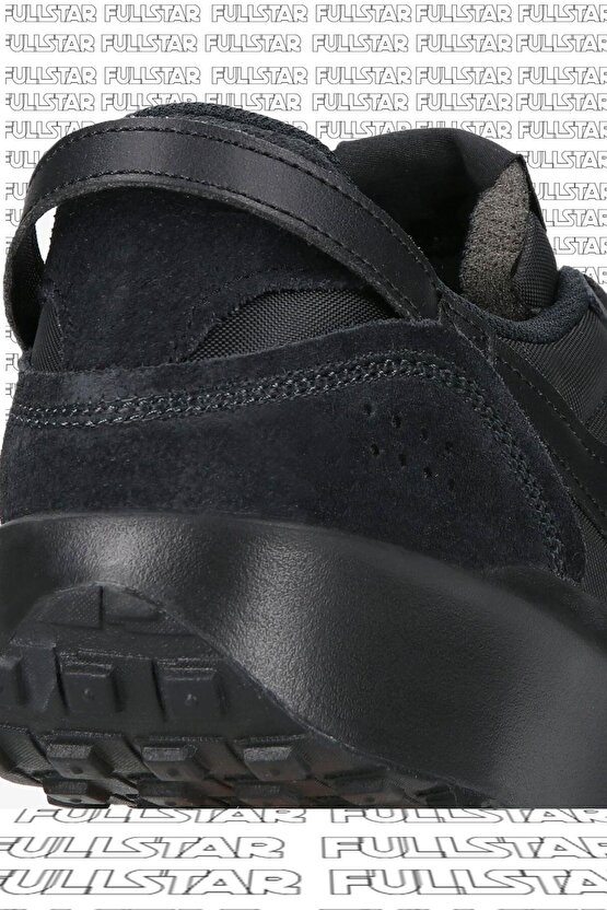 Waffle Debut Leather Black Sneaker Hakiki Deri Siyah Spor Ayakkabı