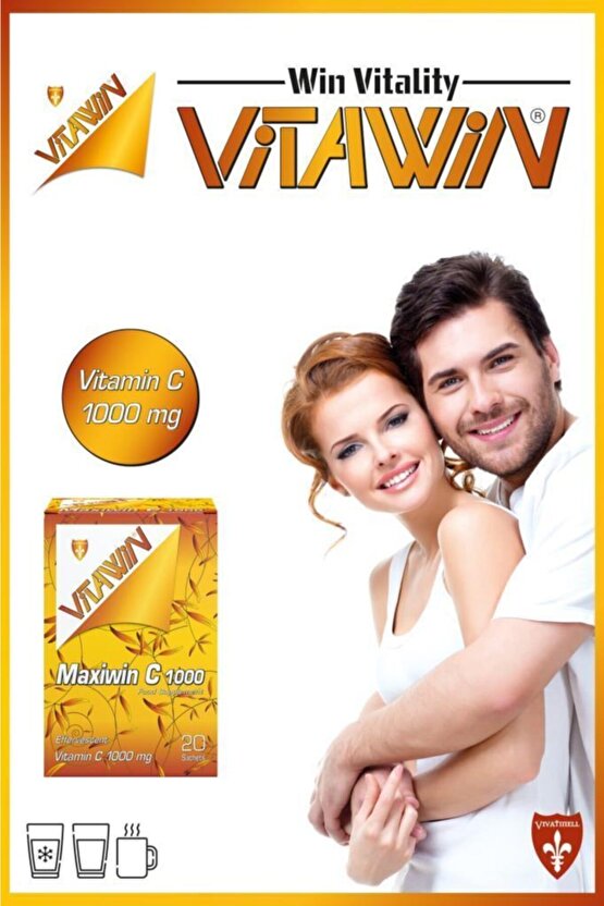 Maxiwin C 1000 Mg Efervesan 20 Saşe X2 (40 Saşe)