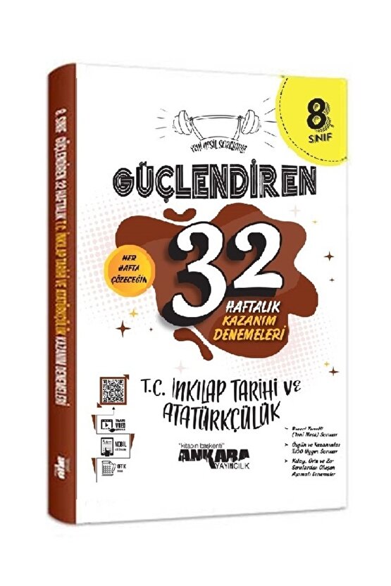 8. Sınıf Okyanus 5li Deneme + Ankara Güçlendiren 32 Haftalık Kazanım Denemeleri Set 2024 LGS