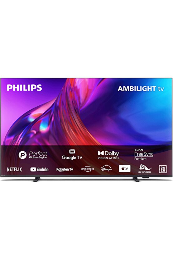 50PUS850862 50 inç 126 Ekran Uydu Alicili Smart 4K UHD Ambilight LED TV