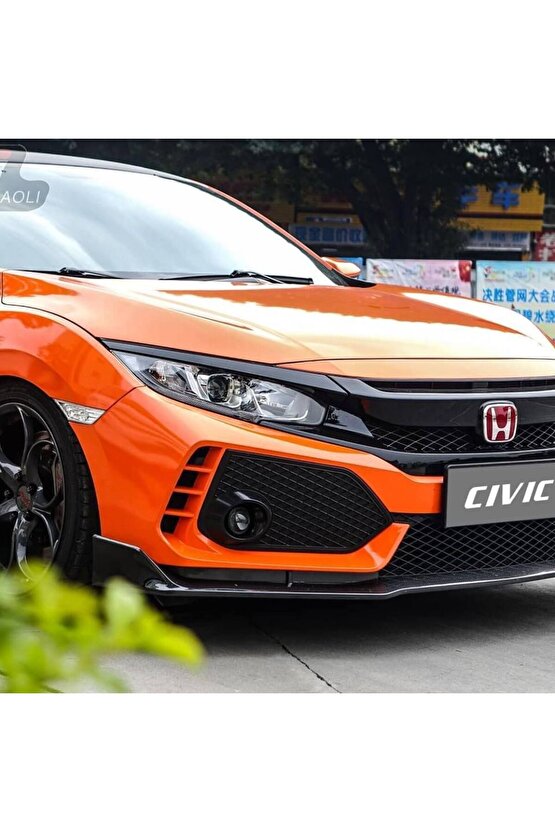 Honda Civic Fc5 Fk7 Typer Ön Panjur Ve Far Kaşları 2019+ Makyajlı Kasa