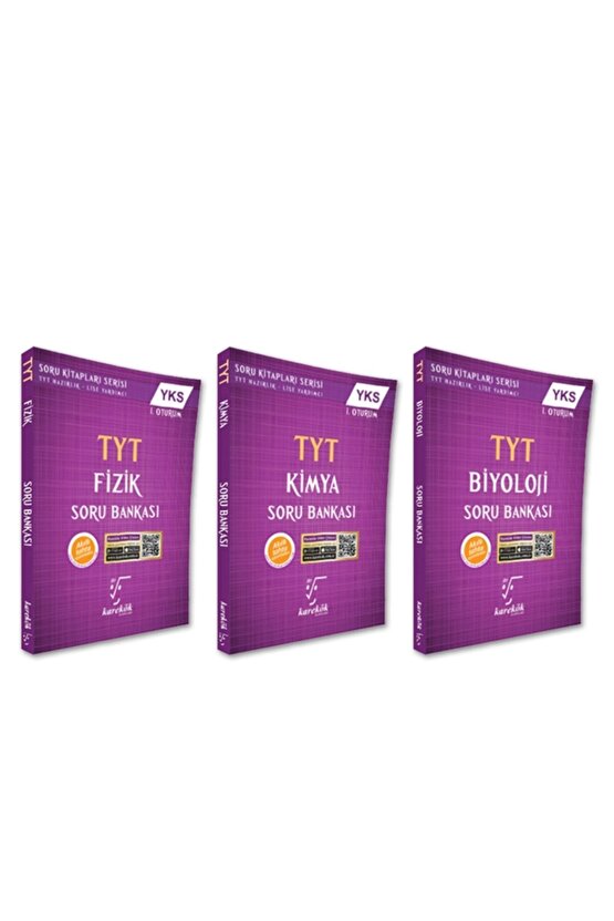 Tyt Fizik Kimya Biyoloji Sayısal Soru Bankası Seti 3 Kitap