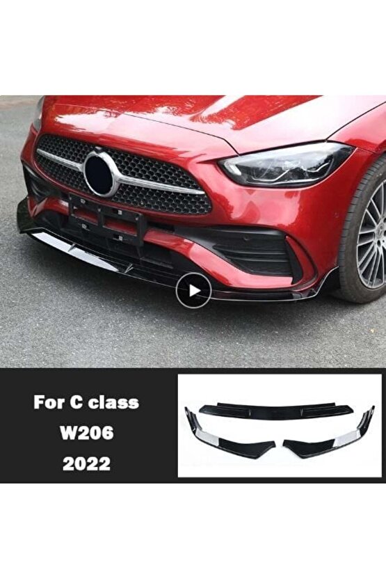 Mercedes W206 Rocket Ön Tampon Altı Lip C63 Tampon Uyumlu 2020