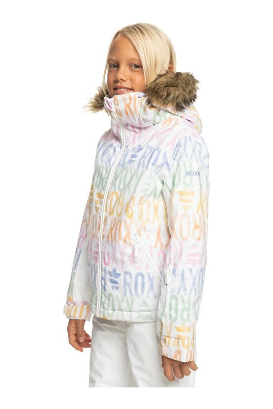 Snowboard Ceketi Brıght Whıte Sapın Rg Çocuk Çeket - Mont