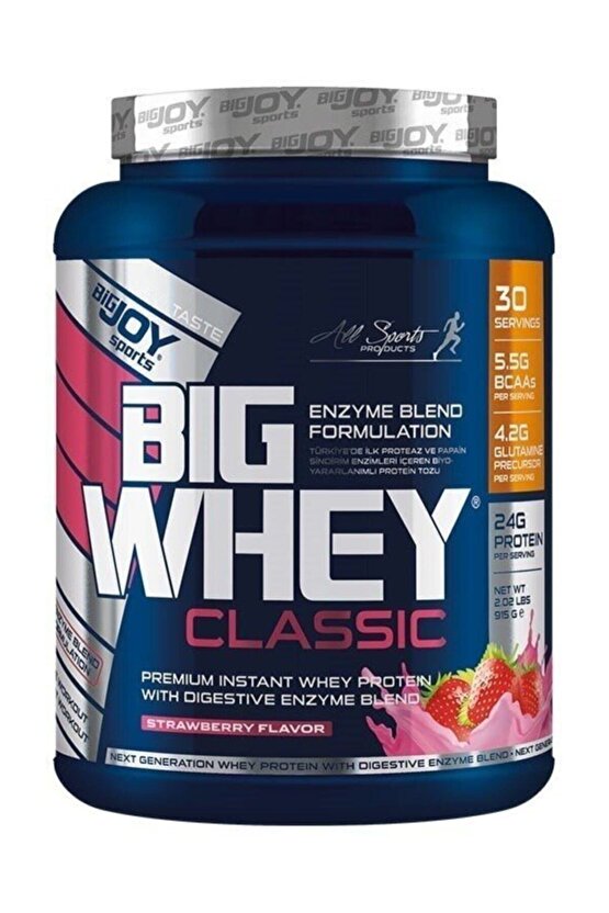 Bigjoy Big Whey Classic Whey Protein Tozu 990 gr Çilek Aroma