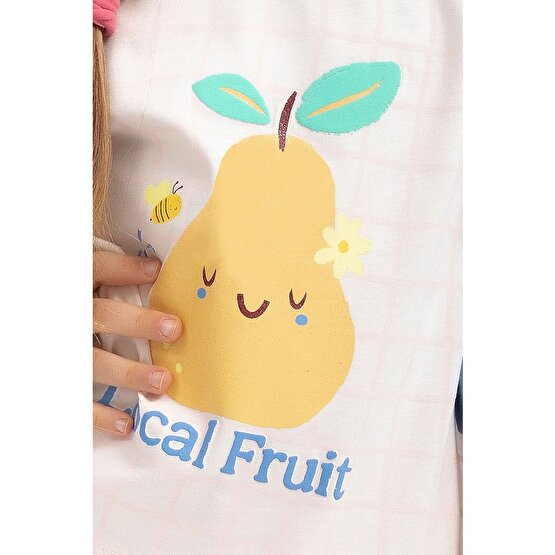RolyPoly Local Fruit Açık Sarı Kız Çocuk Pijama Takımı
