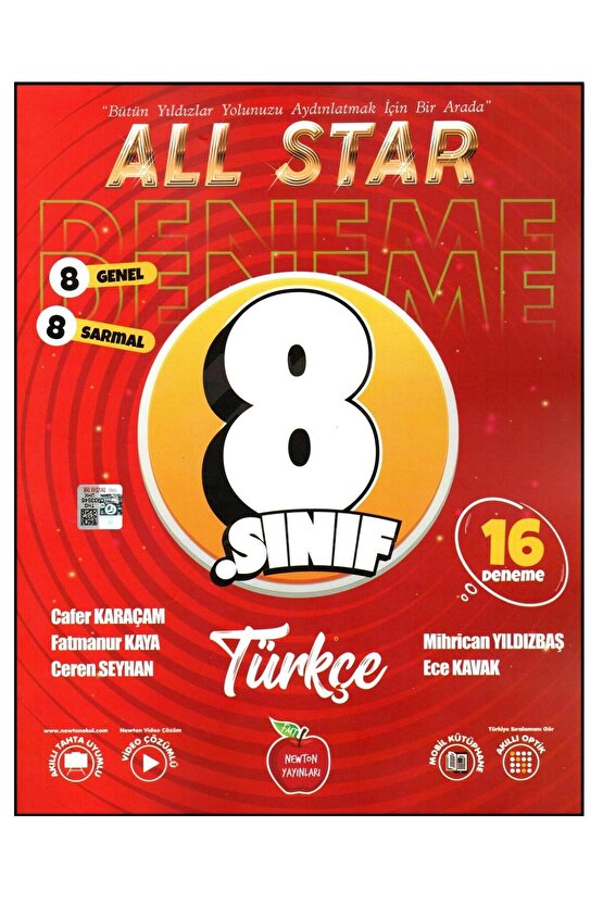 Newton 8. Sınıf Lgs Türkçe All Star Denemeleri 16 Deneme