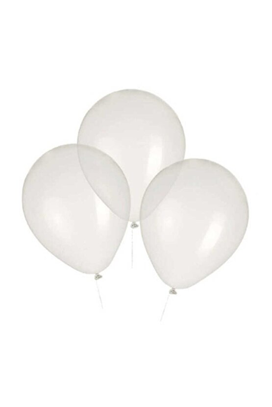 20 Adet Şeffaf Renksiz Balon Parti Süsleme Malzemesi ( 25 Cm * 30 Cm )